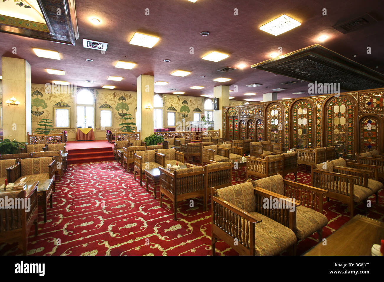 Isfahan (or Esfahan, in Iran) : Abassi Hotel (2009) Stock Photo