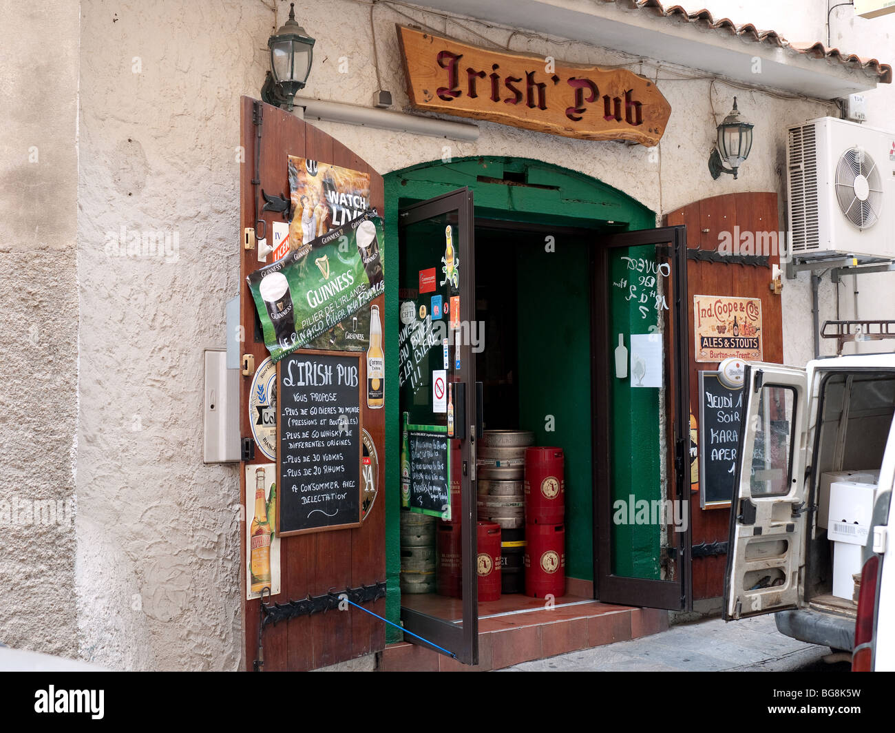 Irish Pub in Ajaccio Town, Corsica, France Stock Photo Alamy