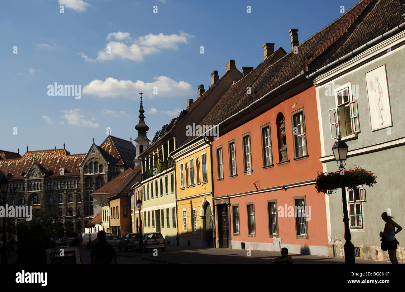 HUNGARY. BUDAPEST. Houses in Buda Stock Photo Alamy