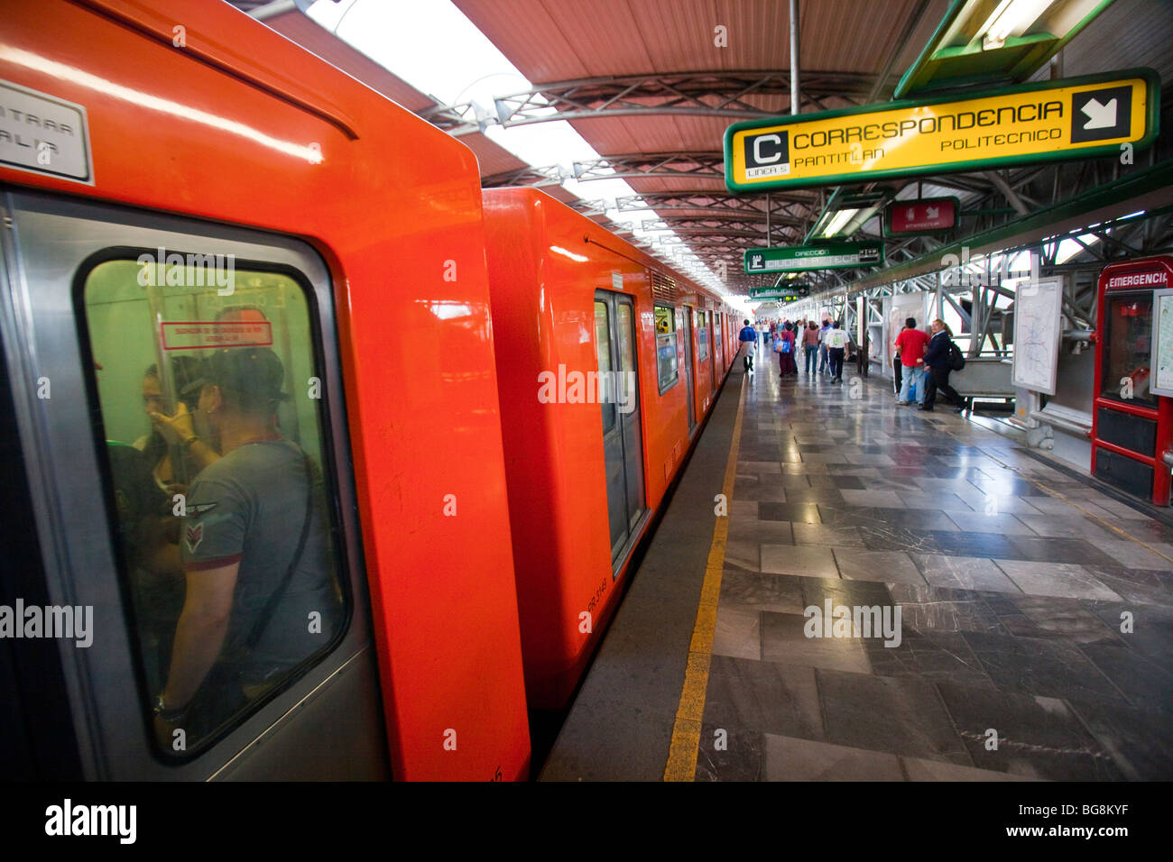 Mexico City Metro Subway Stock Photo