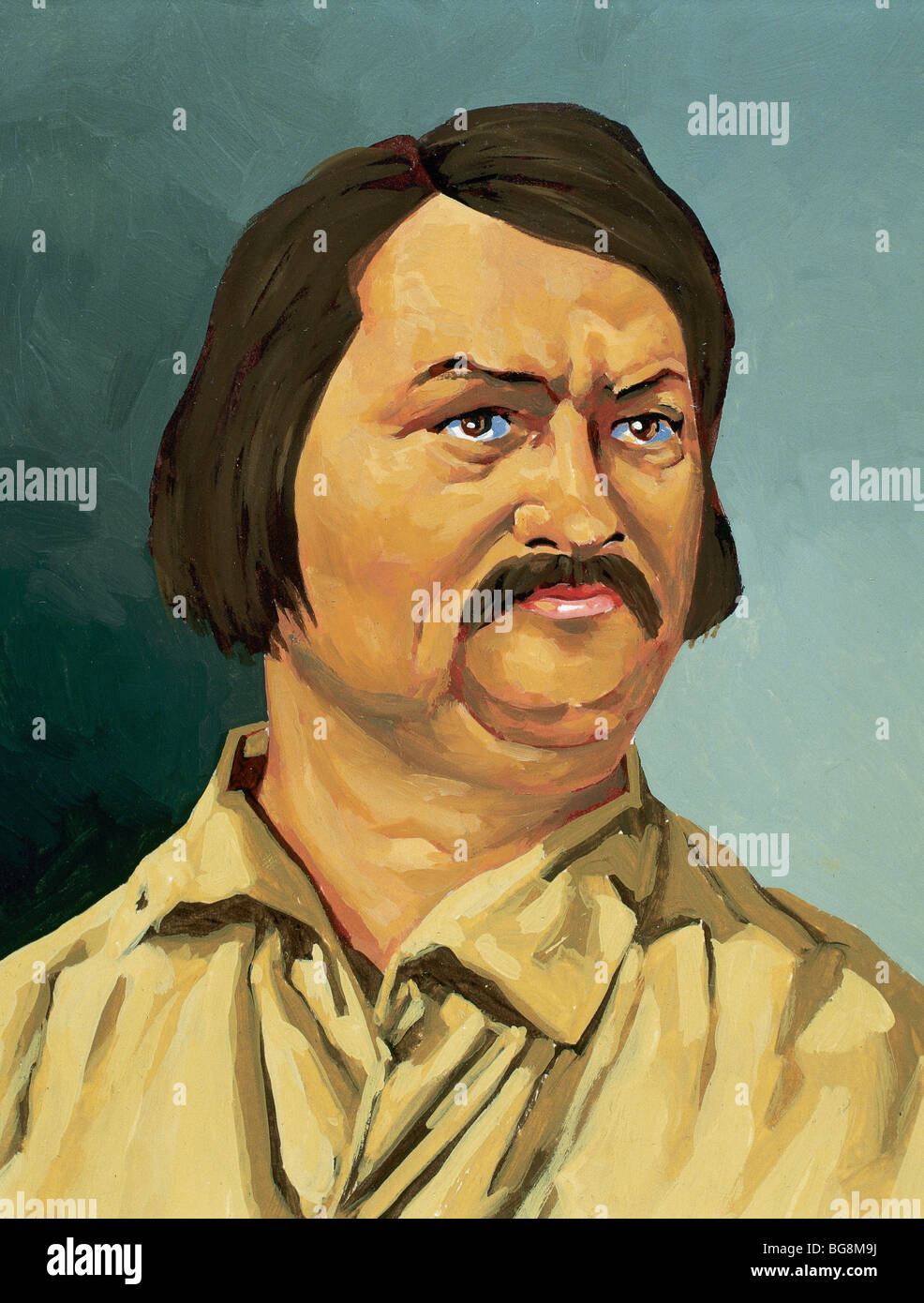 BALZAC, Honoré de (Tours,1799París,1850). French writer Stock Photo