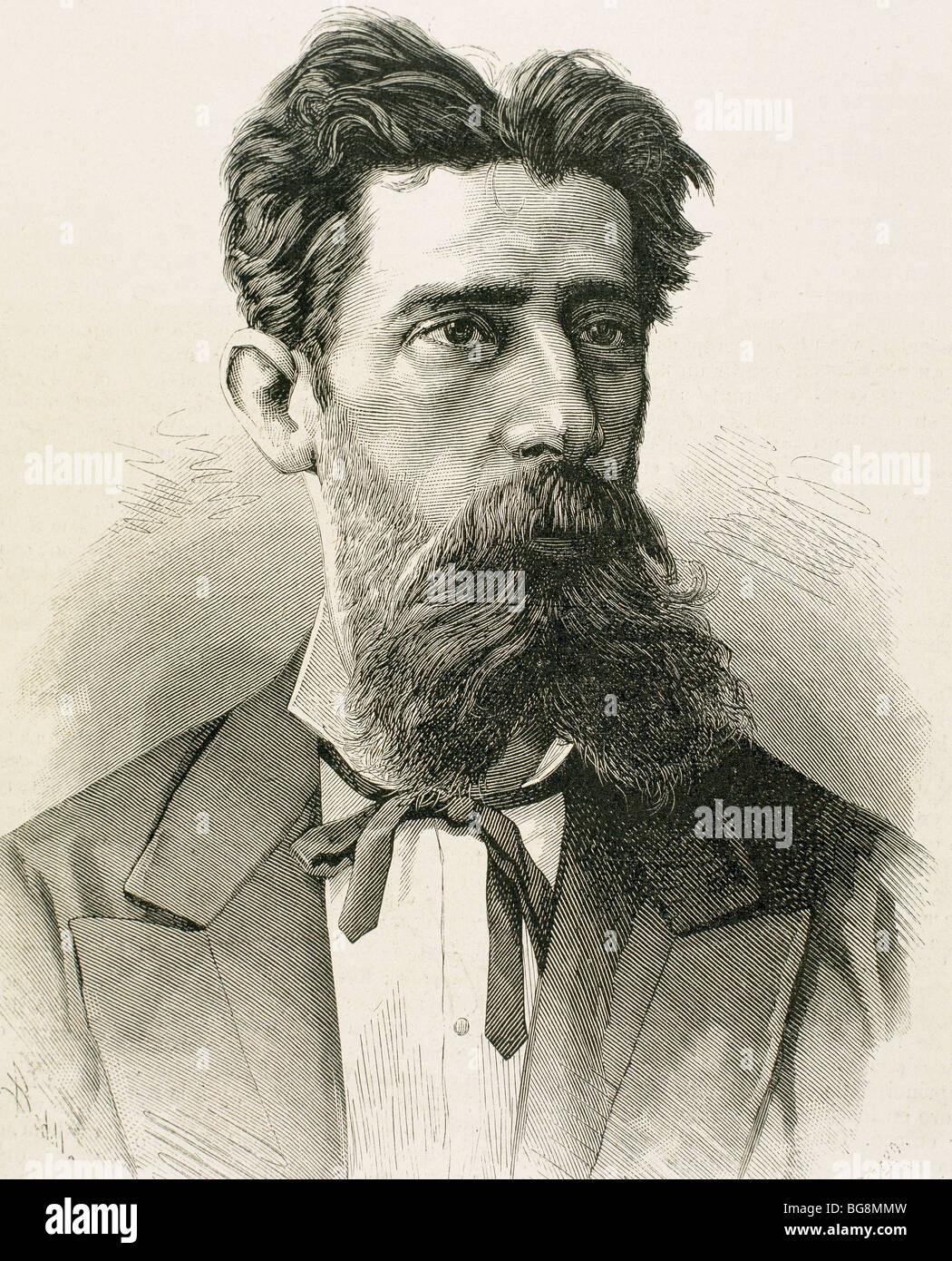 BRETON, Thomas (Salamanca 1850-Madrid, 1923). Spanish composer. Stock Photo
