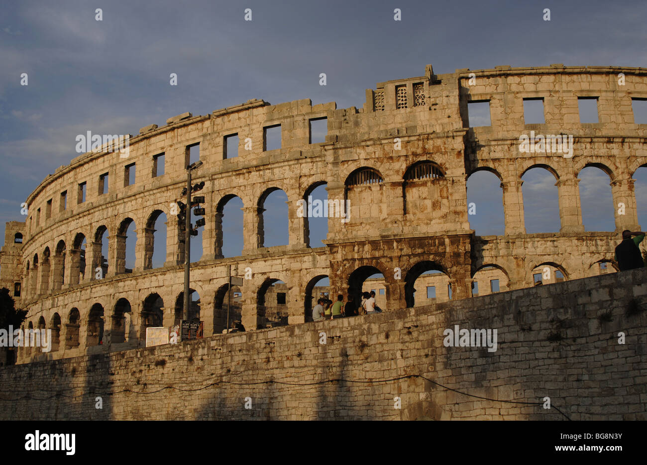 Roman Amphitheater. Pula. Croatia. Stock Photo