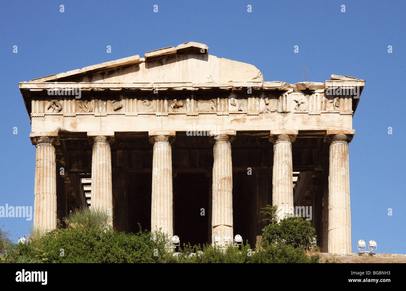 Temple of Hephaestus or Theseion. Agora of Athens. Greece. Stock Photo
