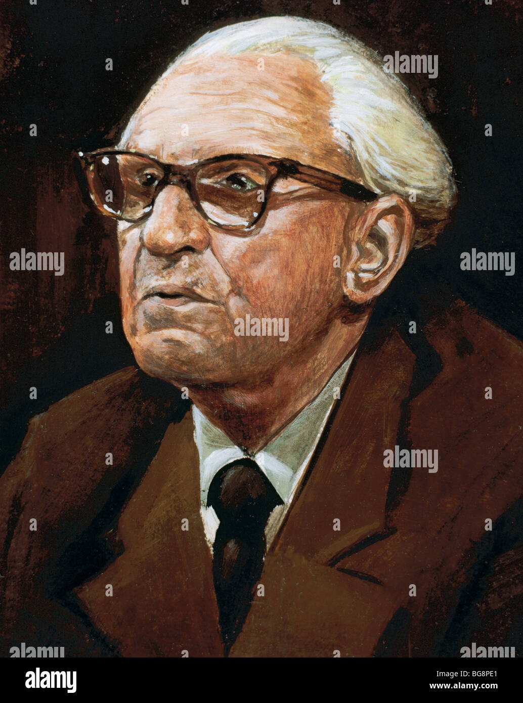 Marcuse, Herbert (Berlin, 1898, Starnberg, 1979). German-Jewish philosopher, political theorist and sociologist. Stock Photo