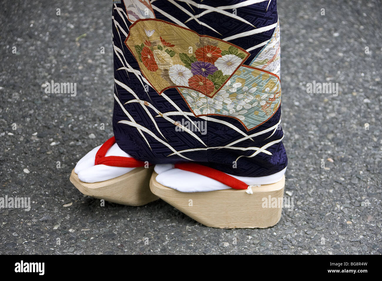 Japan.Tokyo City. Geisha. Geta shoes. Detail. Hondo Island (Honshu Stock  Photo - Alamy