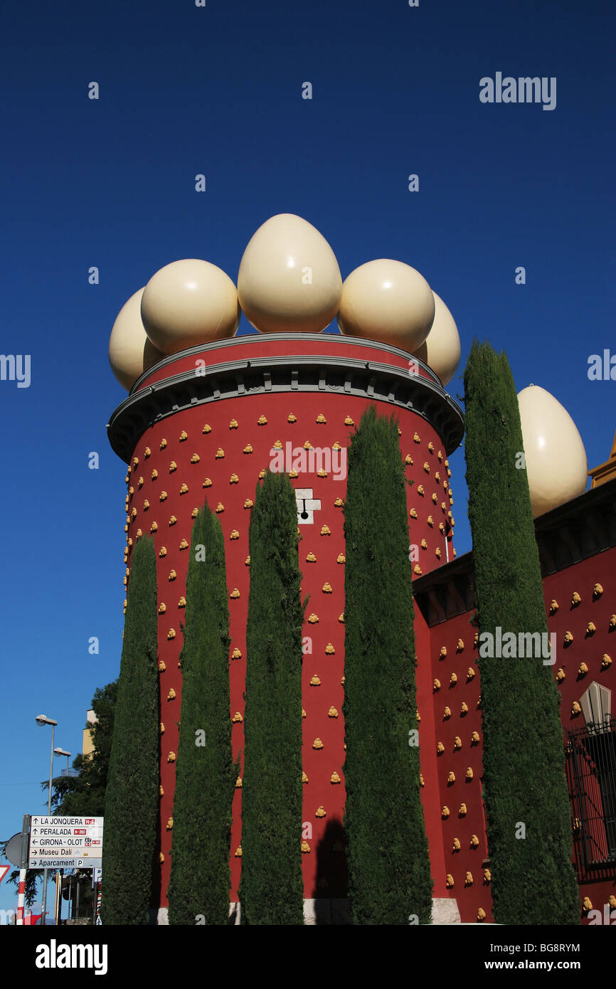 Dali Museum. Tower Galata and dome. Catalonia. Spain. Stock Photo