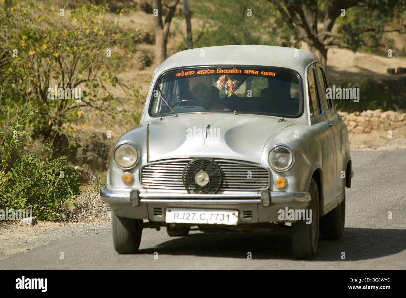 India Ambassador car Stock Photo