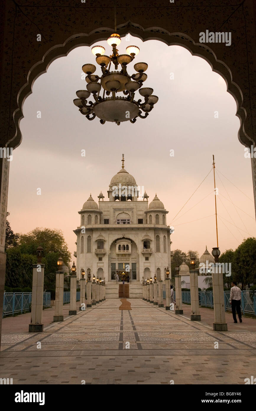 The Gurdwara Rakab Ganj Sahib in New Delhi, India. Stock Photo