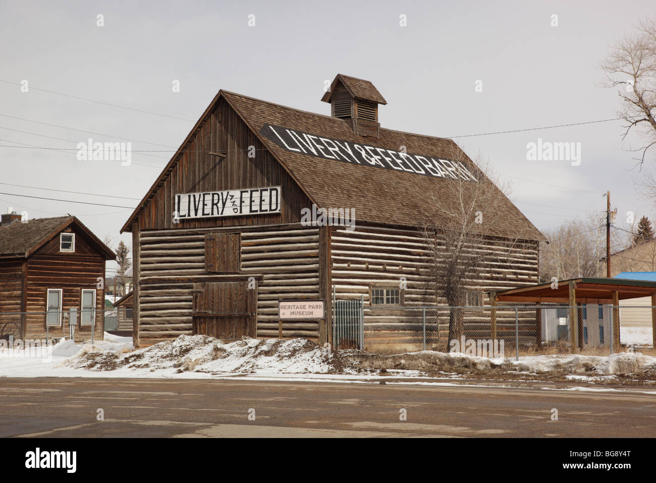 Livery Barn in Kremmling Colorado USA Stock Photo Alamy