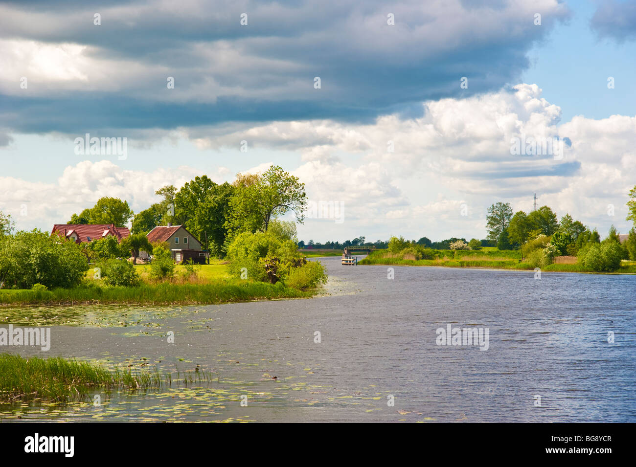 Weichel Rivier Banks of Szkarpawa River / Elbinger Weichsel near Rybina / Fischerbabke ...