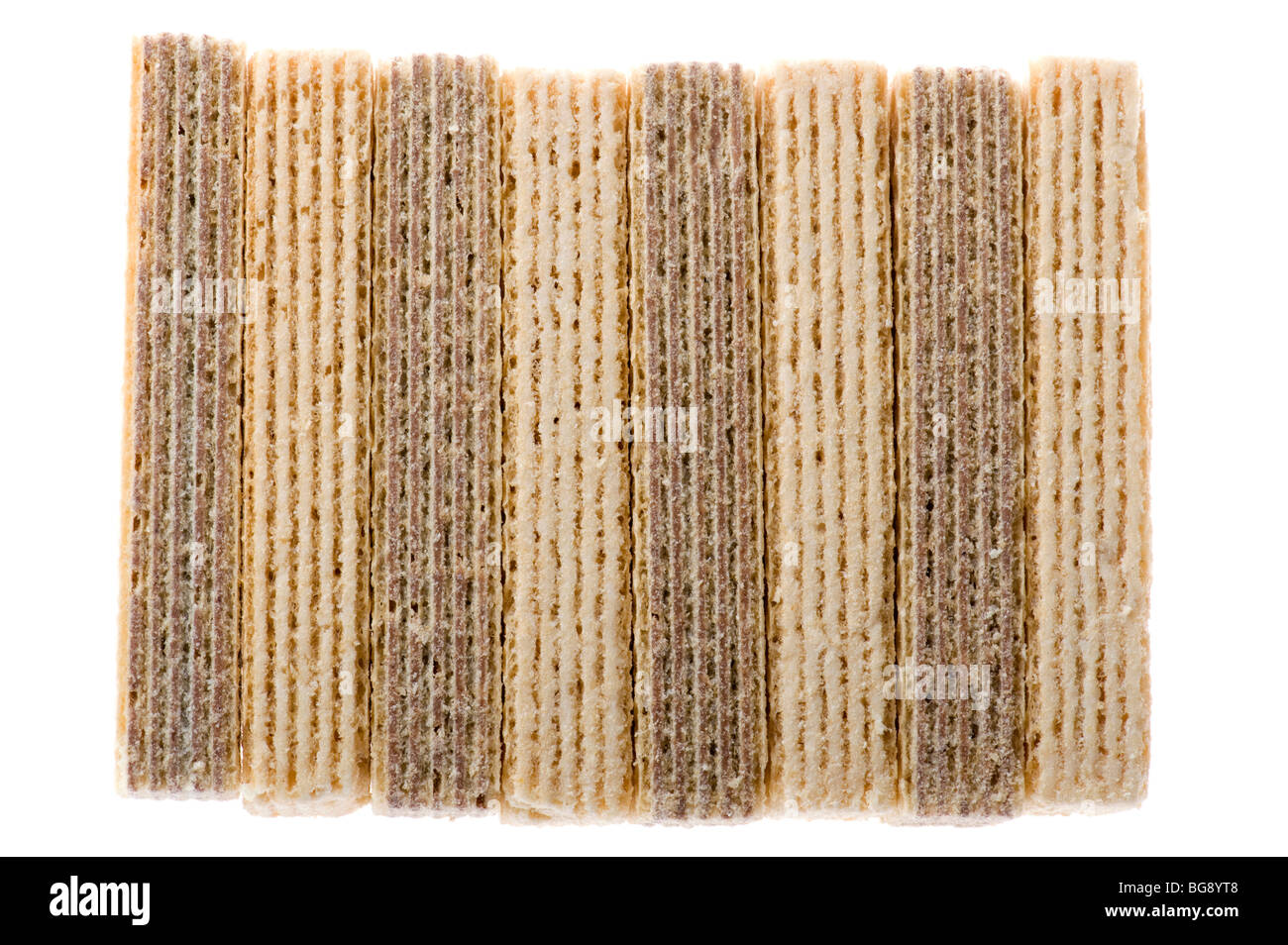 object isolatsd on white background food wafer Stock Photo