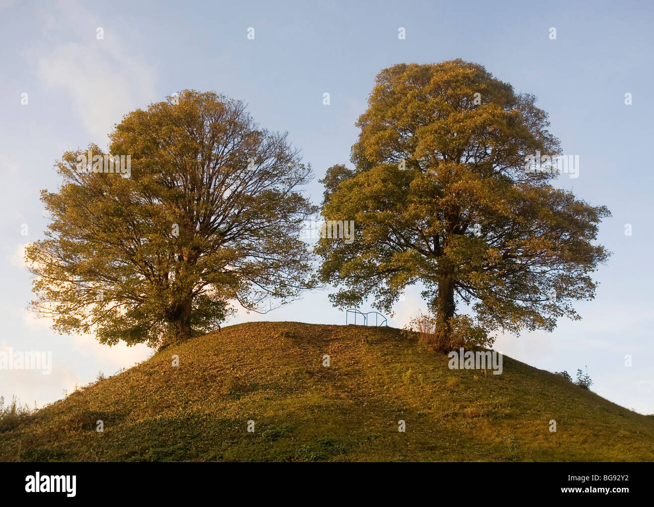 Oxford Castle mound, Oxford, England, UK Stock Photo