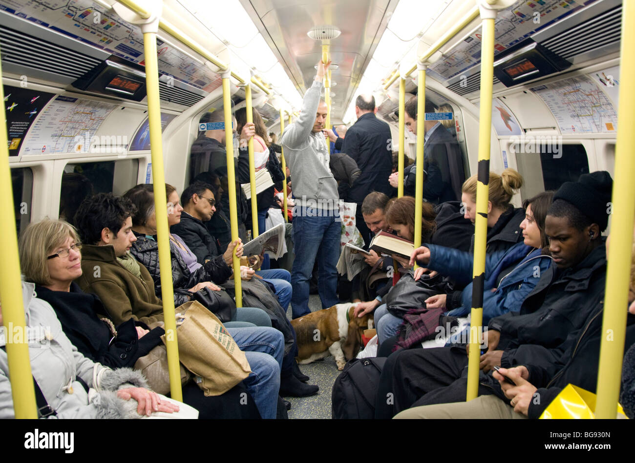 Northern Line Train - London Underground Stock Photo