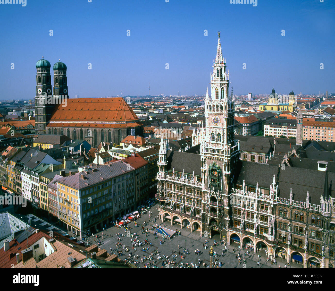 Germany Munich Marienplatz Stock Photo