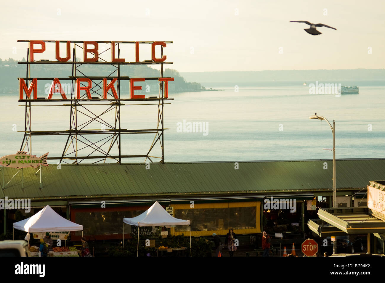 Pikes Place Market, Seattle, Washington Stock Photo