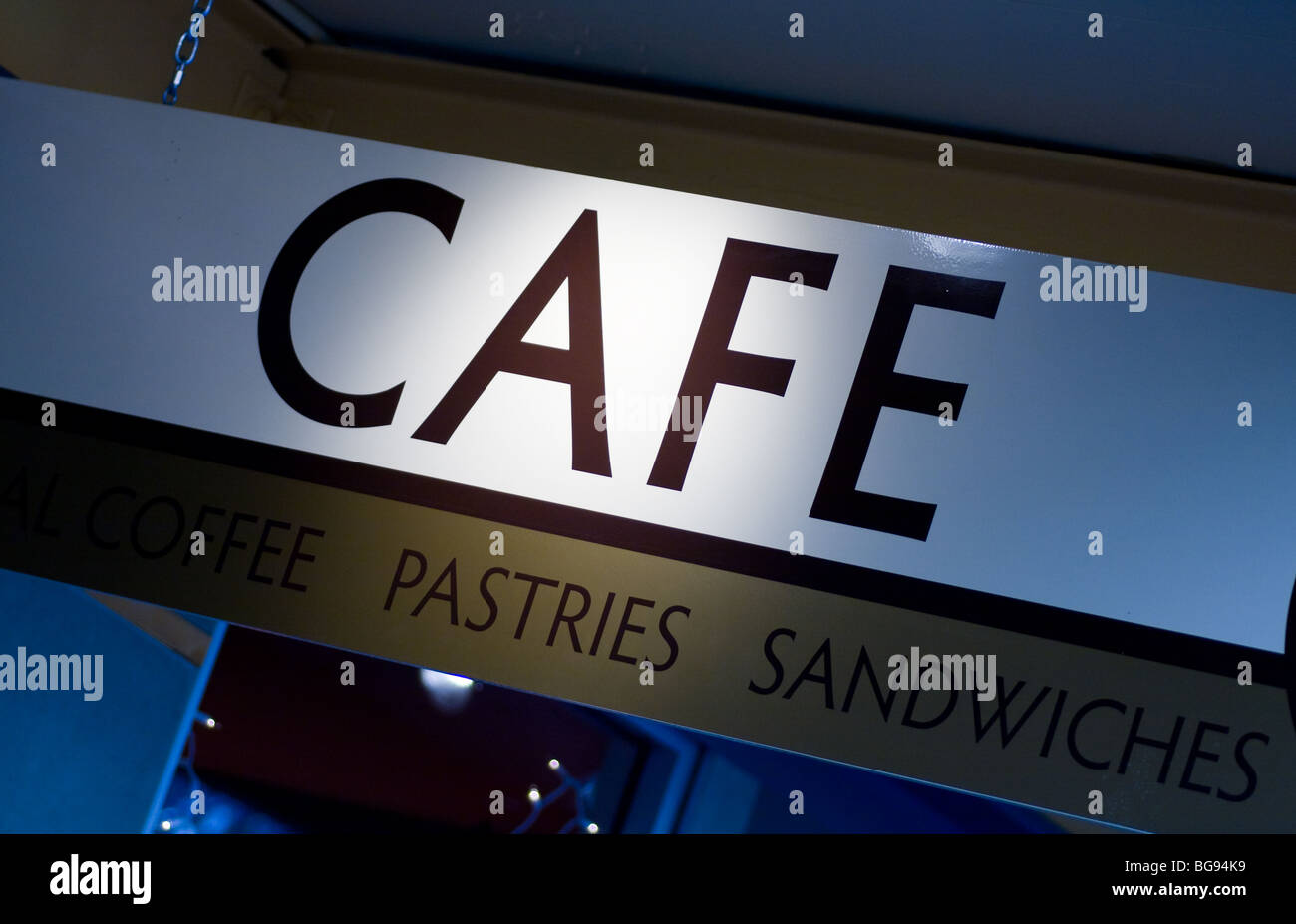 Cafe Sign Stock Photo