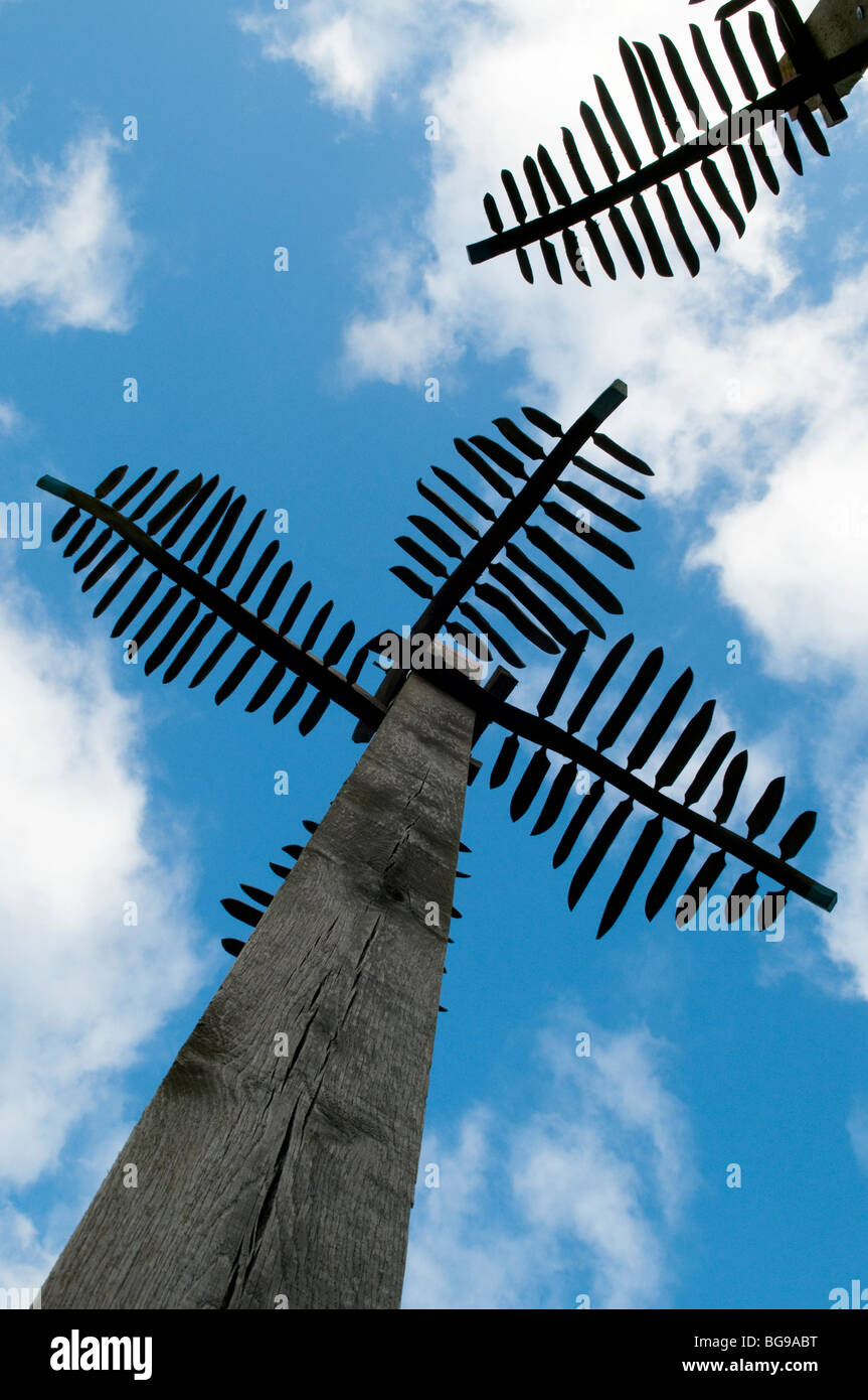 Sculptures at The Eden Project in Cornwall Stock Photo Alamy