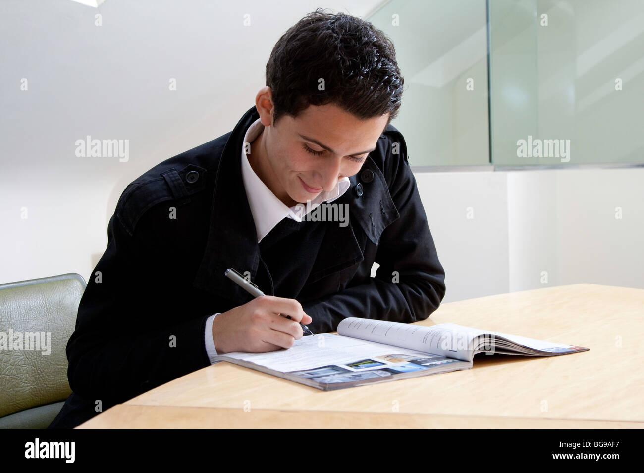 Students at English Language School in London Stock Photo