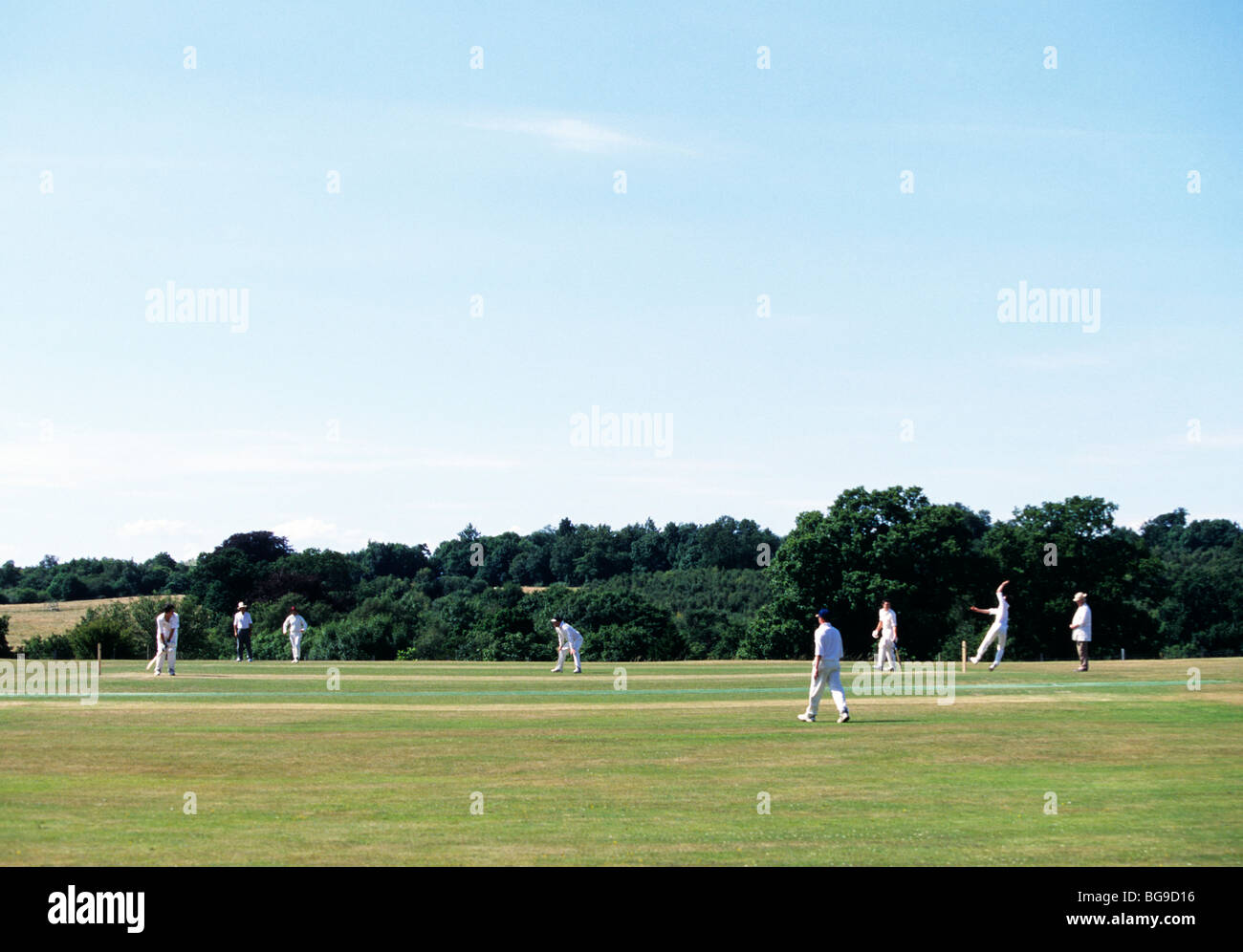 Cricket match Stock Photo