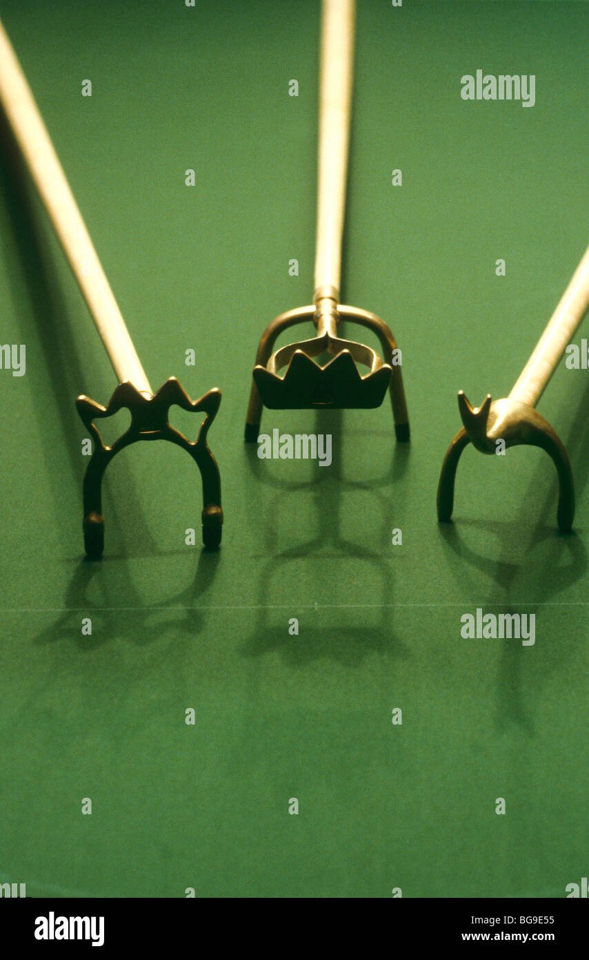 Three Snooker cue bridges Stock Photo Alamy