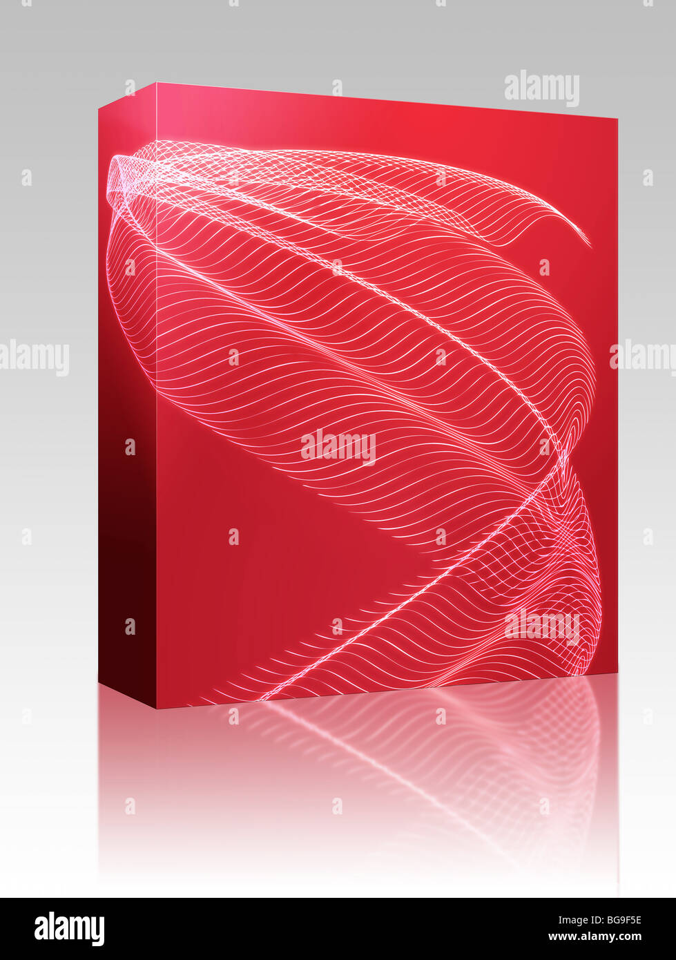 Software package box Abstract wallpaper illustration of wavy flowing ...