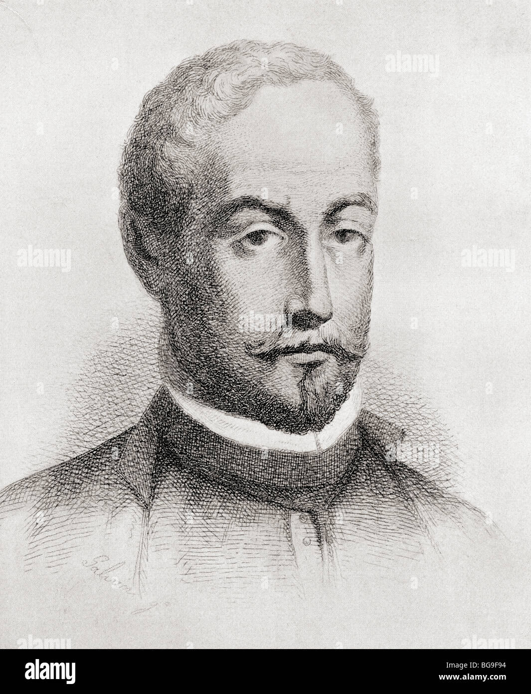 Francisco de Rioja, 1583 to 1659. Spanish poet and scholar of the Baroque period. Stock Photo