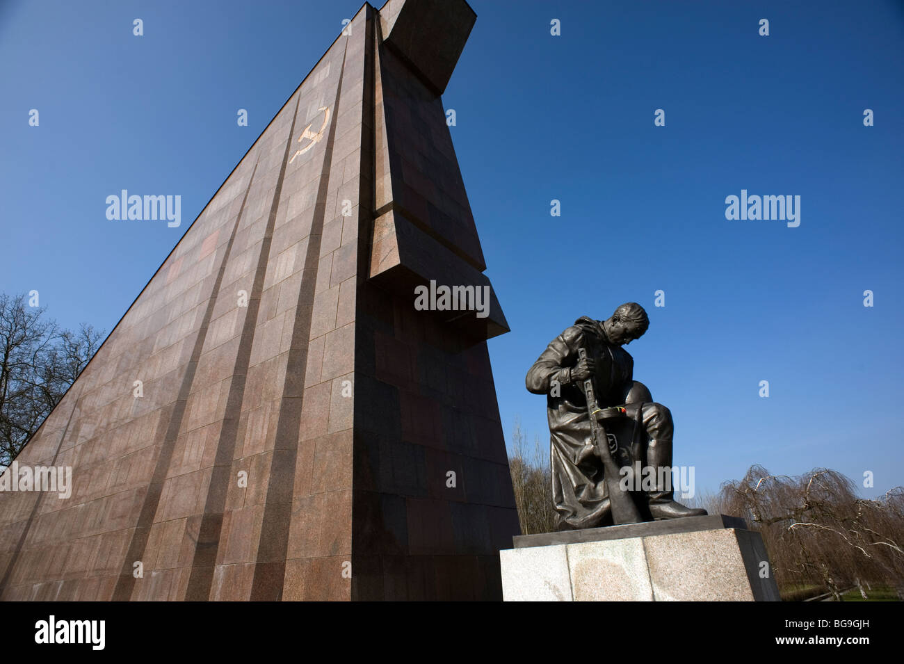 Berlin 2009.The Soviet Memorial in Treptower Park, in the former eastern sector Stock Photo