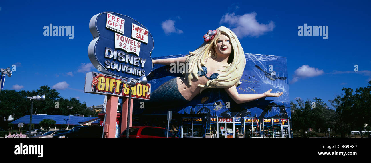 Mermaid Gift Shop, Route 192, Florida, USA Stock Photo - Alamy