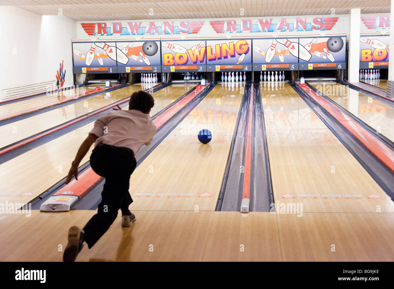 Rowans Bowling alley, Finsbury Park, London, UK Stock Photo