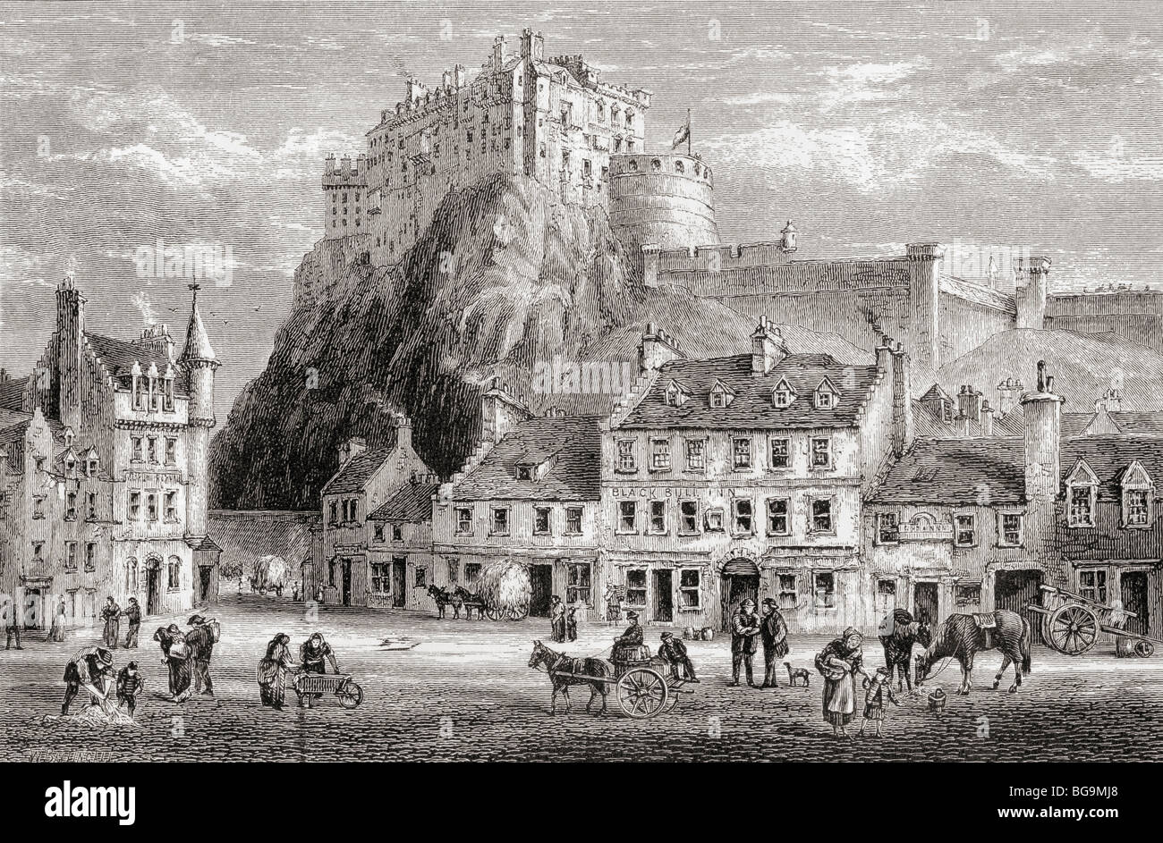 Эдинбург 18 век гравюра