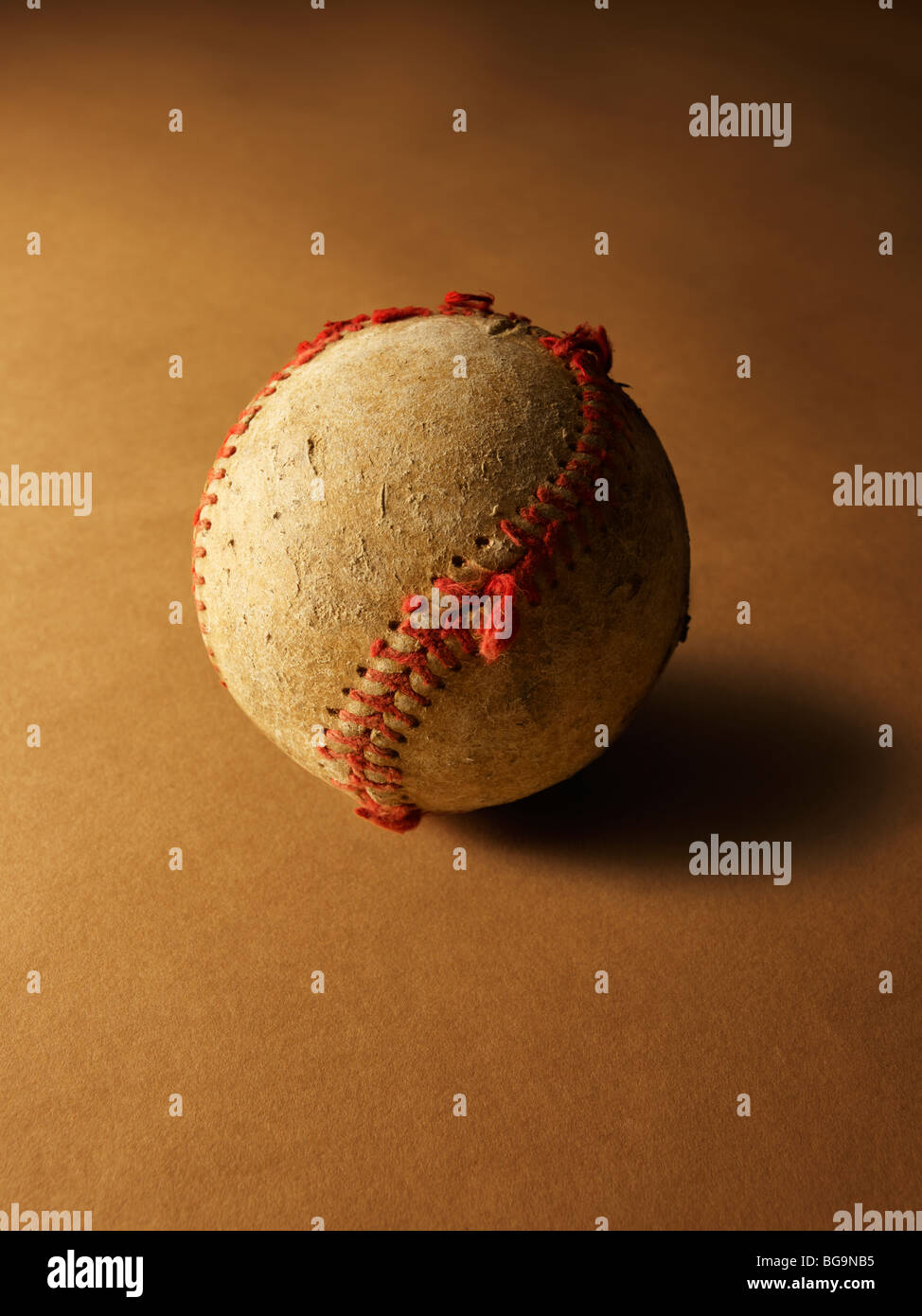 Worn Out Baseball Stock Photo