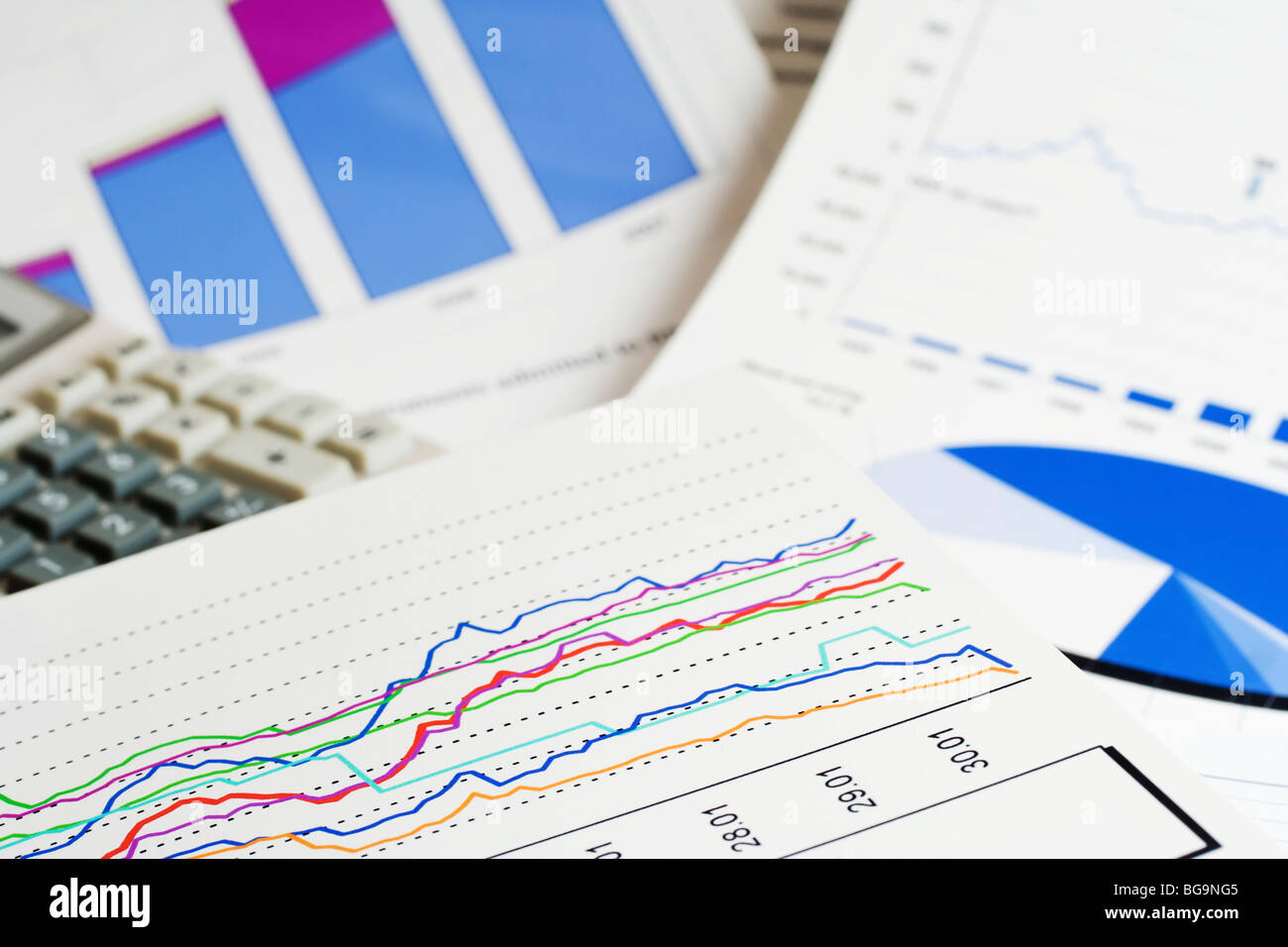 Stock market graphs and charts Stock Photo - Alamy