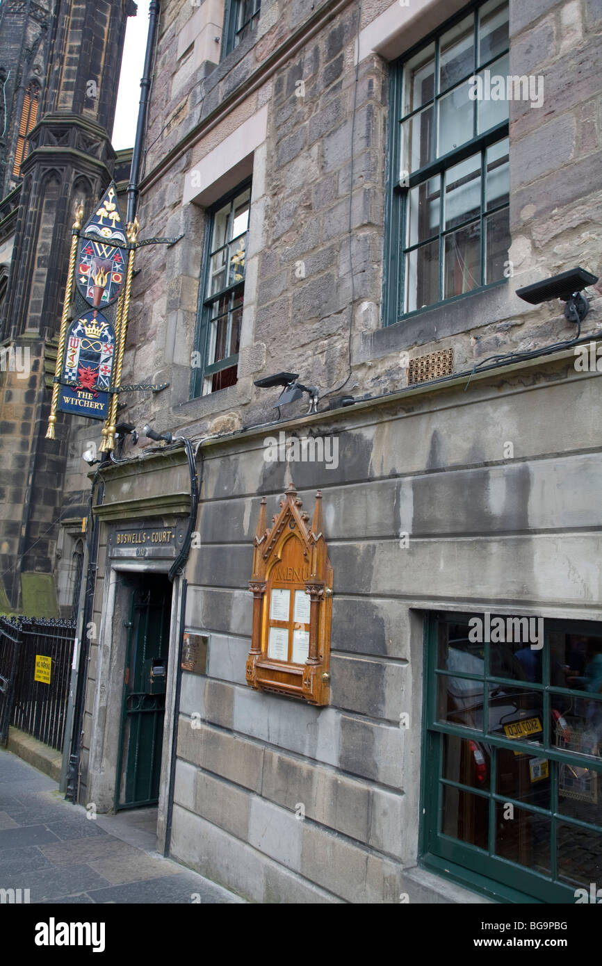 The Witchery restaurant, Boswell's Court, Edinburgh Stock Photo