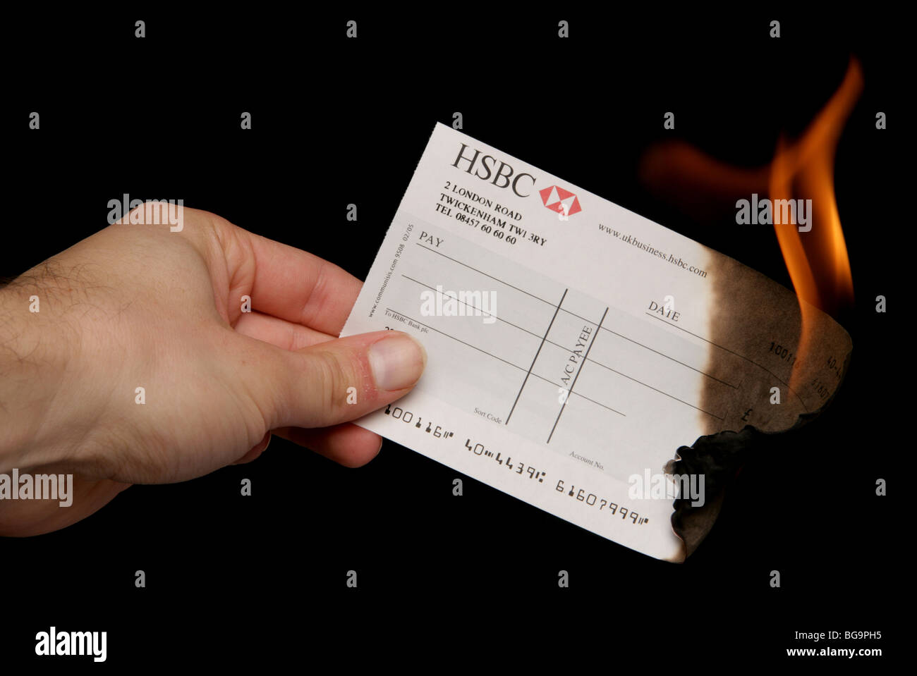 Hsbc bank cheque hi-res stock photography and images - Alamy
