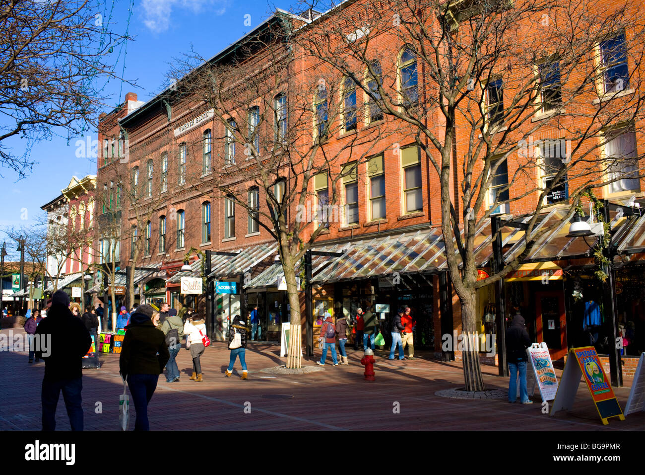 Church Street pedestrian mall, business district, Burlington, Vermont