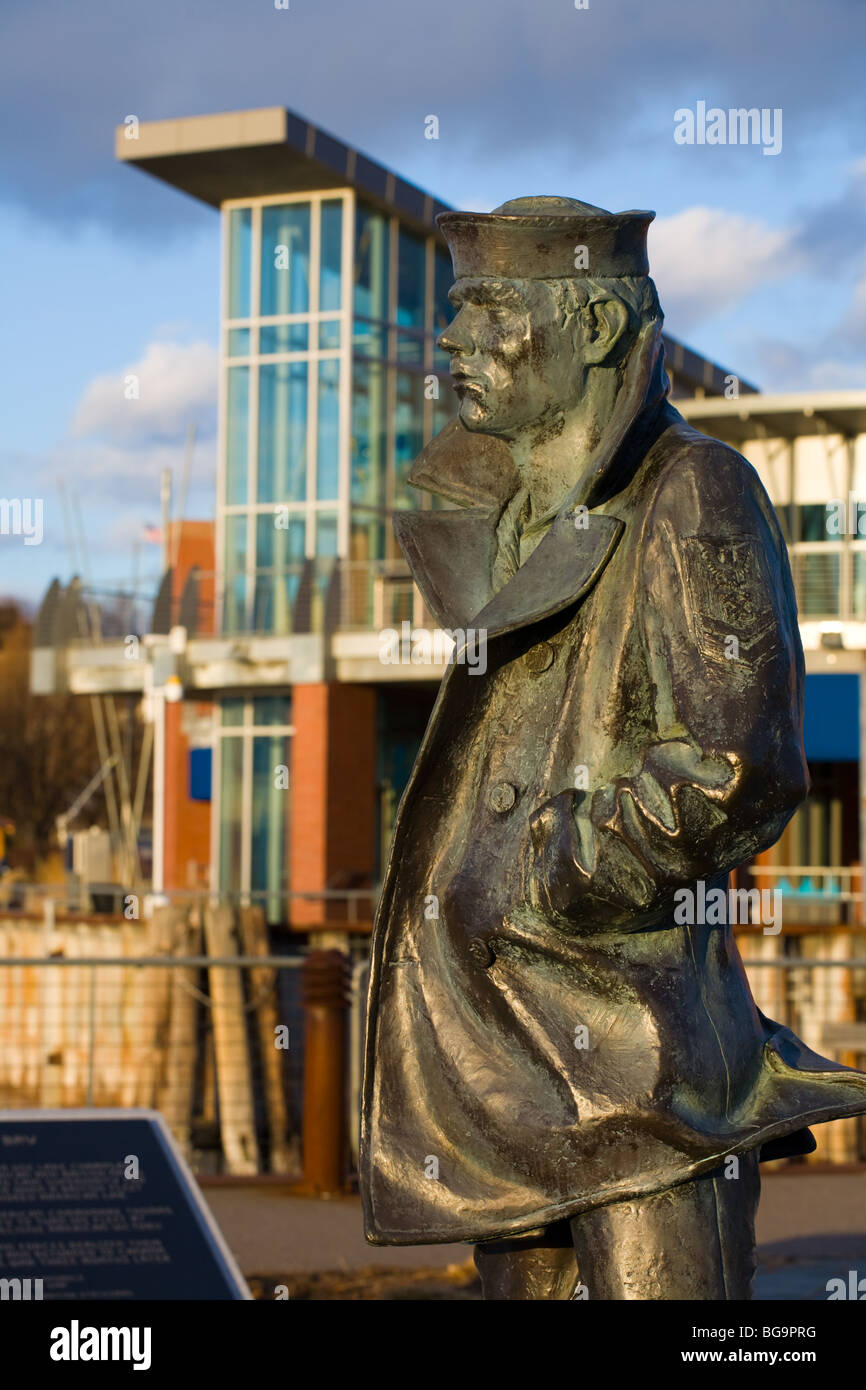 Lake Champlain Navy Memorial Lone Sailor Statue, Burlington, Vermont