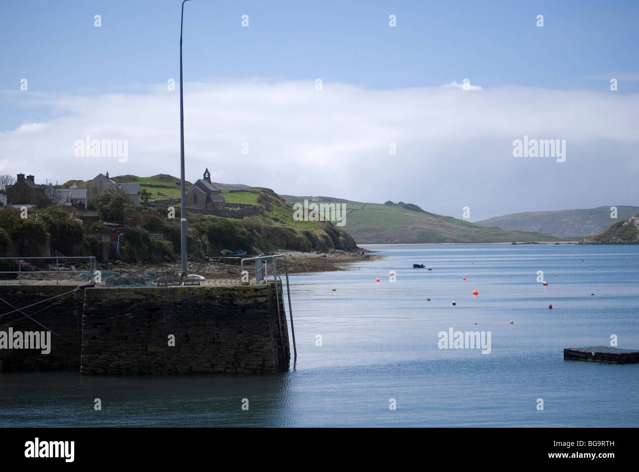 Harborfront, Roaringwater Bay, County Cork, Ireland Stock Photo