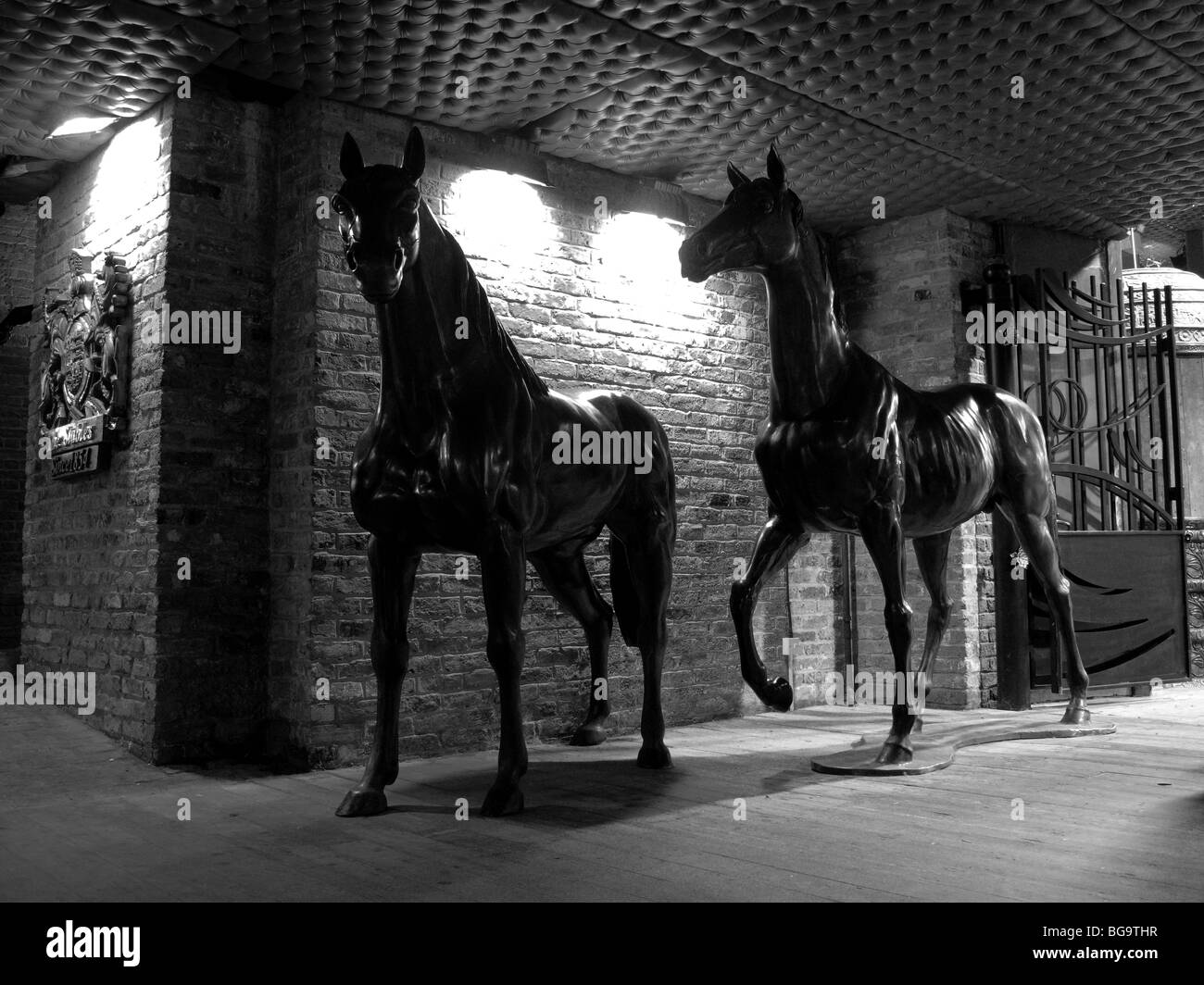 Horse Statues at Stable Market, Camden, London Stock Photo