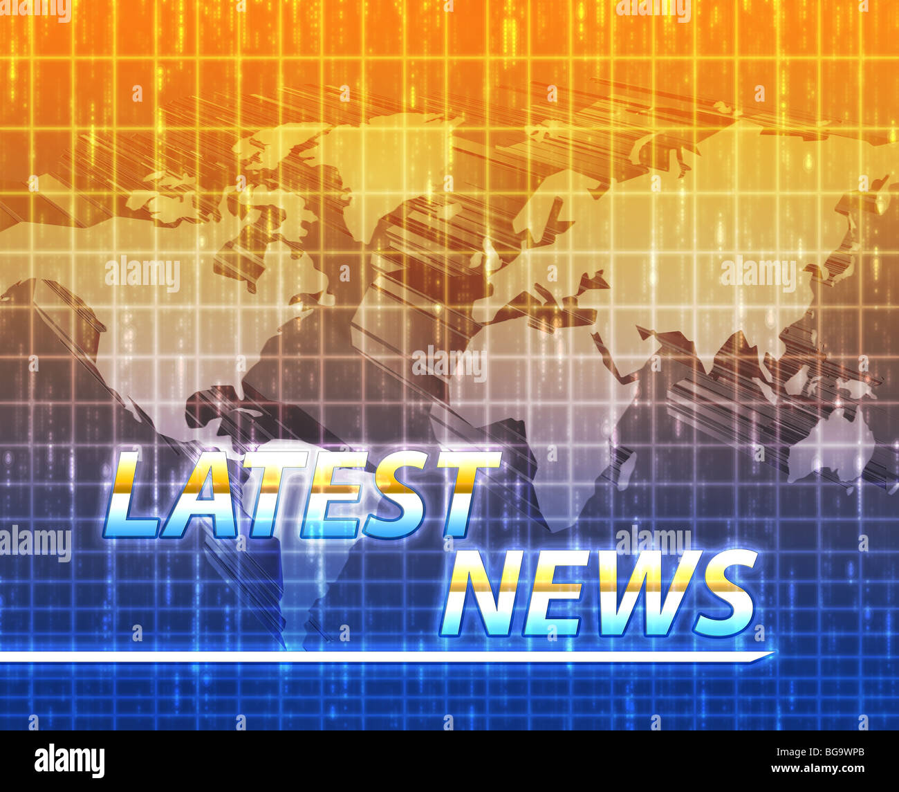 Latest breaking news newsflash splash screen announcement illustration ...