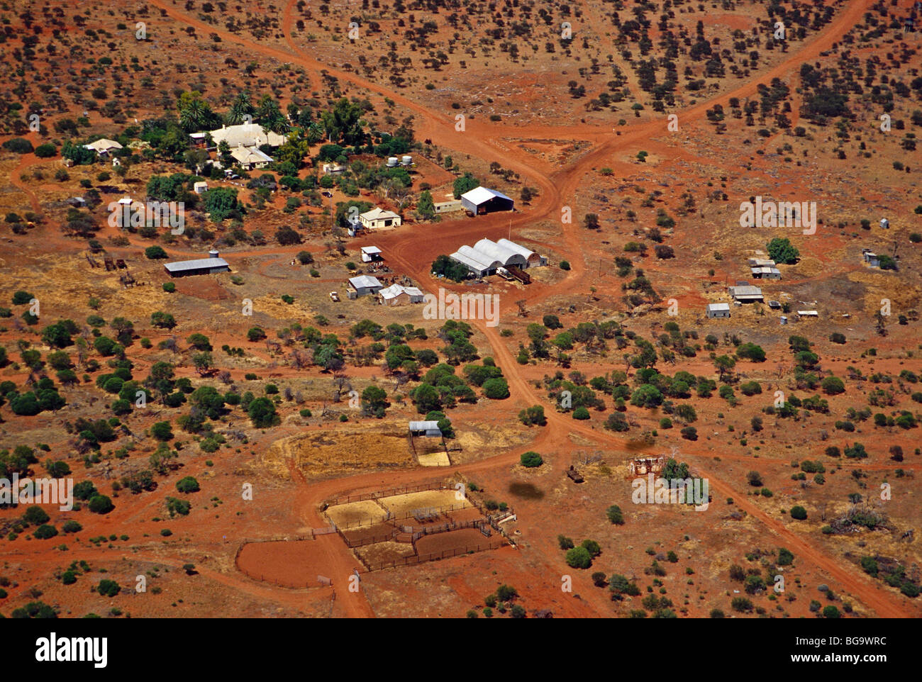 Sheep property outback Australia Stock Photo Alamy