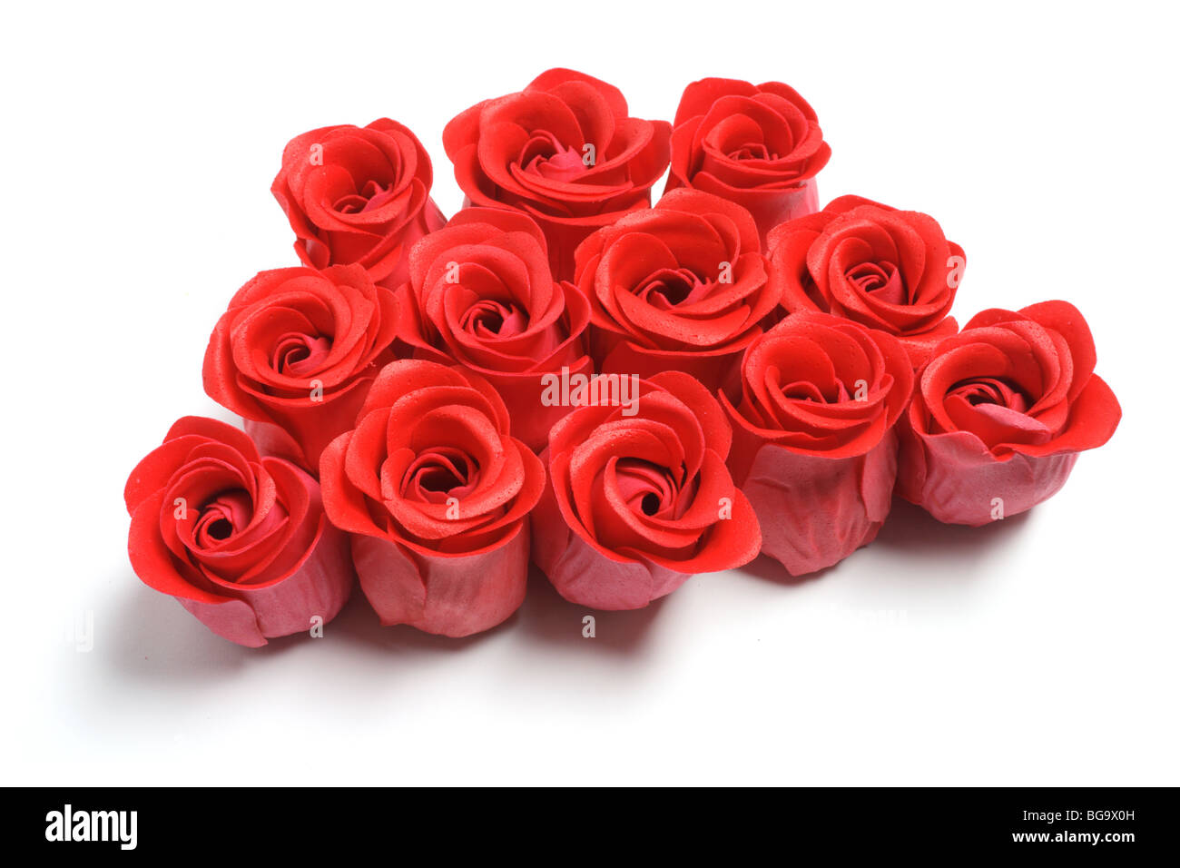 Artificial Red Roses Stock Photo Alamy