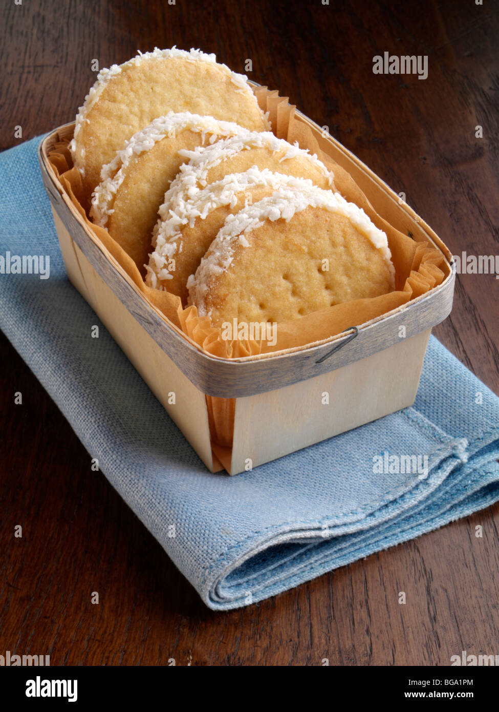 Coconut caramel wheels Stock Photo Alamy