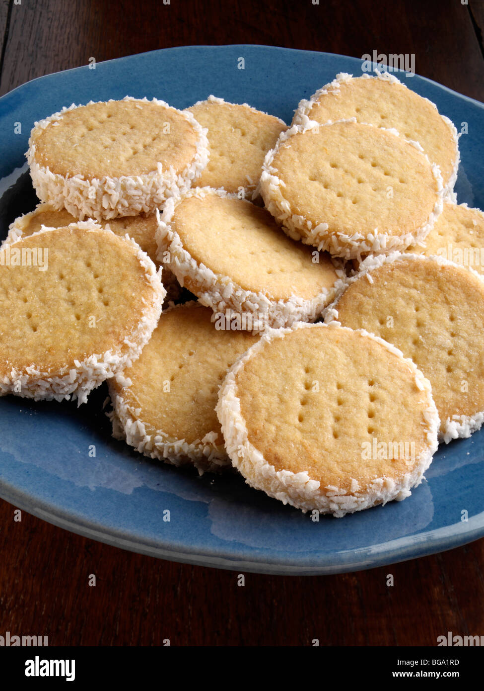 Coconut caramel wheels Stock Photo Alamy