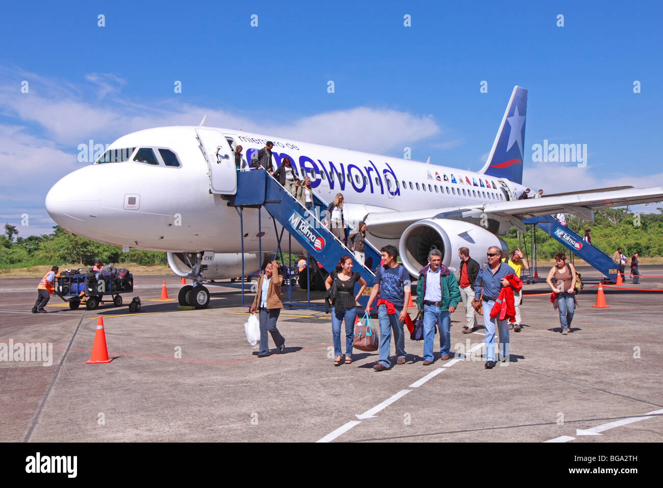 airport of Puerto Maldonado, Amazon Area, Peru, South America Stock Photo