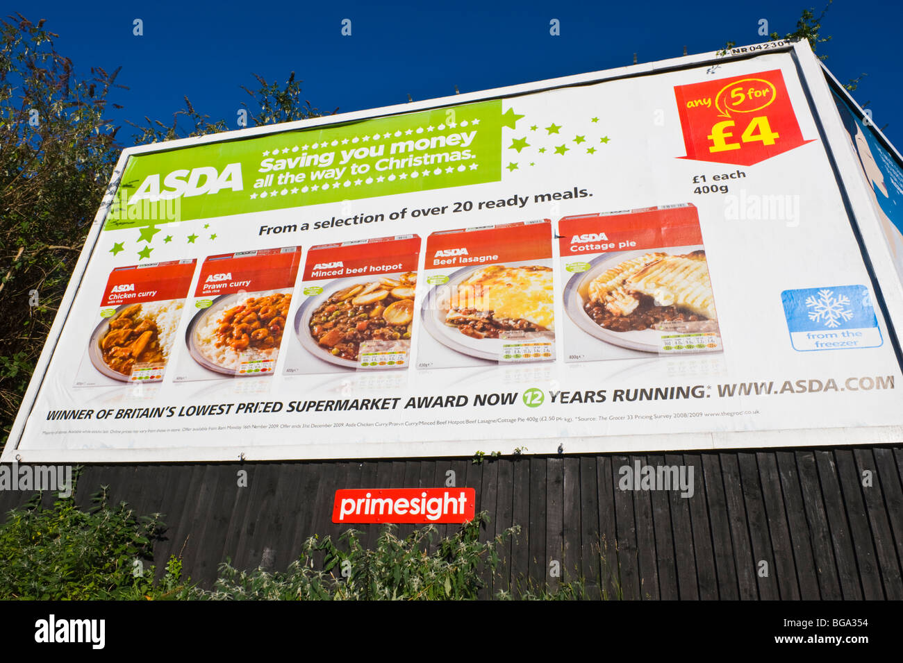primesight billboard site featuring ASDA food poster in Newport South
