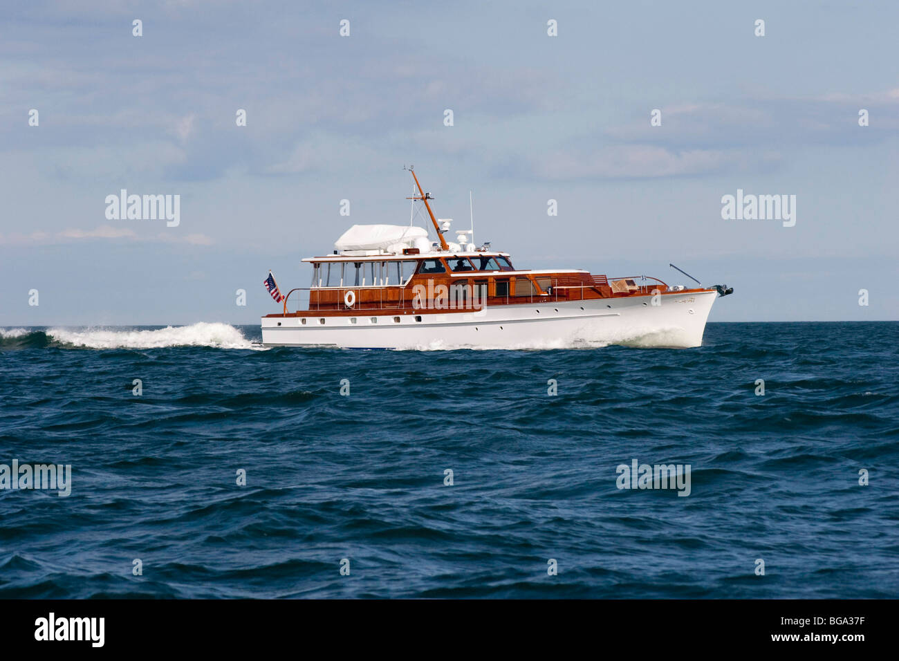 Motor Yacht ANNABELLE Stock Photo