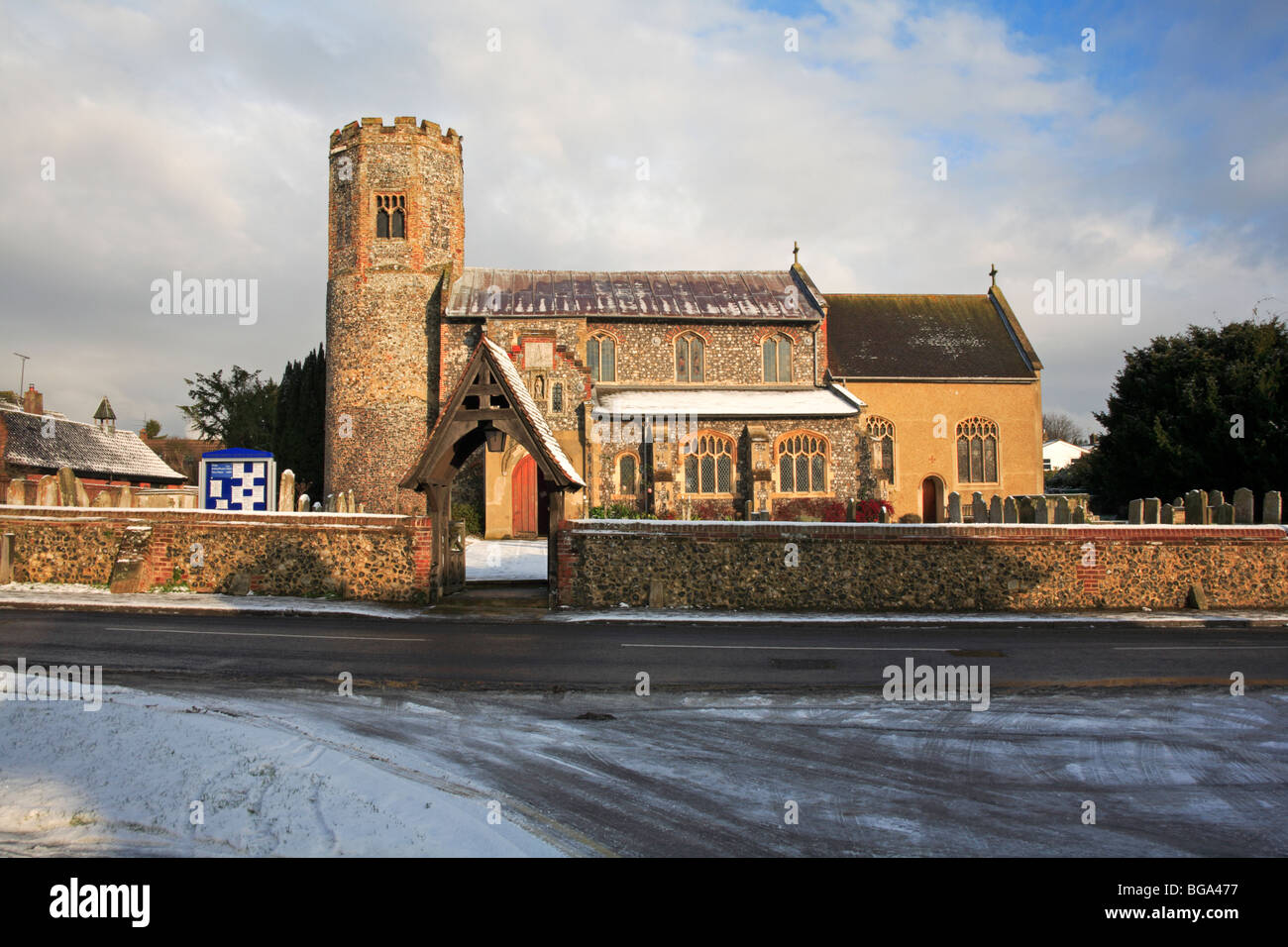 Church of Saint Margaret at Catton, Norfolk, United Kingdom, after a ...