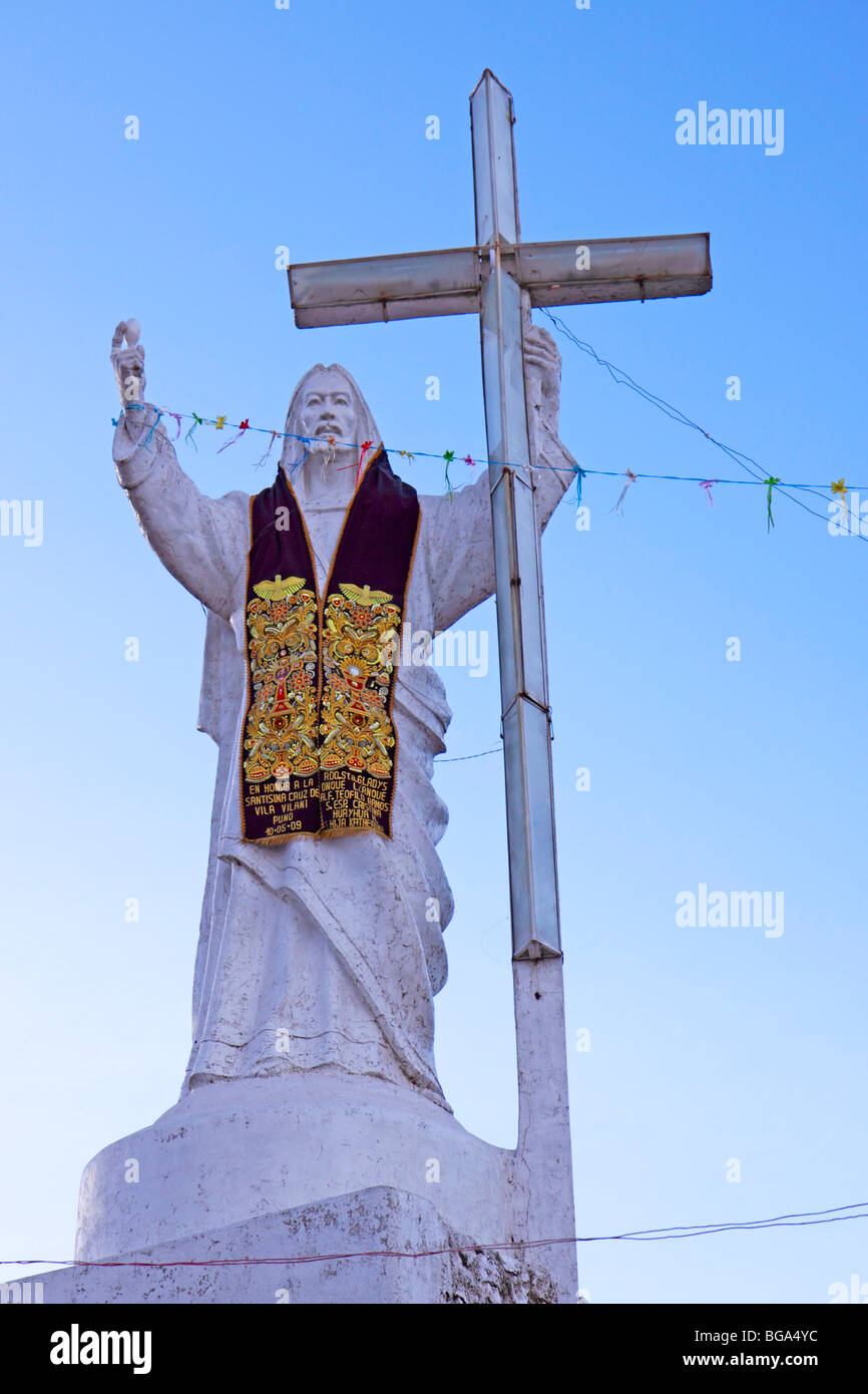 Christ Statue, Puno, Peru, Andes, South America Stock Photo Alamy