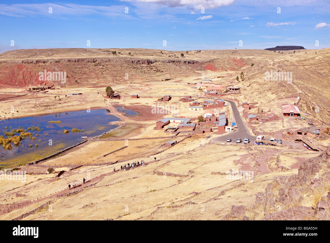 Sillustani near, Puno, Peru, Andes, South America Stock Photo